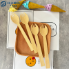 YADA 6.3"Cucharatenedores de Bambú Ecológicos a Granel – Utensilios Compostables y Personalizables para Catering y Venta al por Mayor