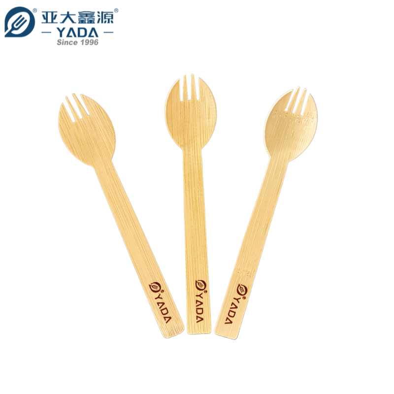 Disposable Bamboo Spoon with Logo