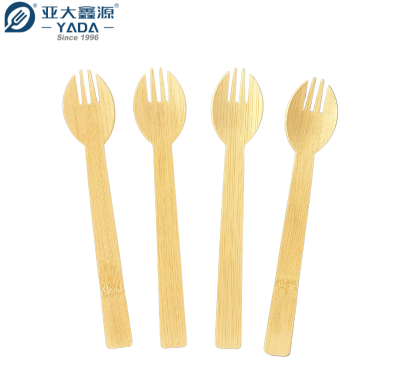YADA 6.69"Bulk Disposable Bamboo Sporks for Catering – Compostable, Eco-Friendly & Customizable Utensils