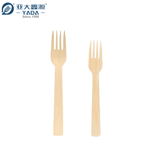 YADA 6.69" Bulk Disposable Bamboo Forks – Mini, Salad & Small Bamboo Forks for Eco-Friendly Catering and Tableware