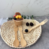 Spork de bambú biodegradable con cuchara y tenedor – utensilio ecológico 2 en 1