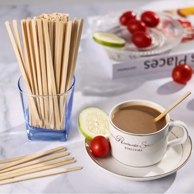 wooden coffee stirrers