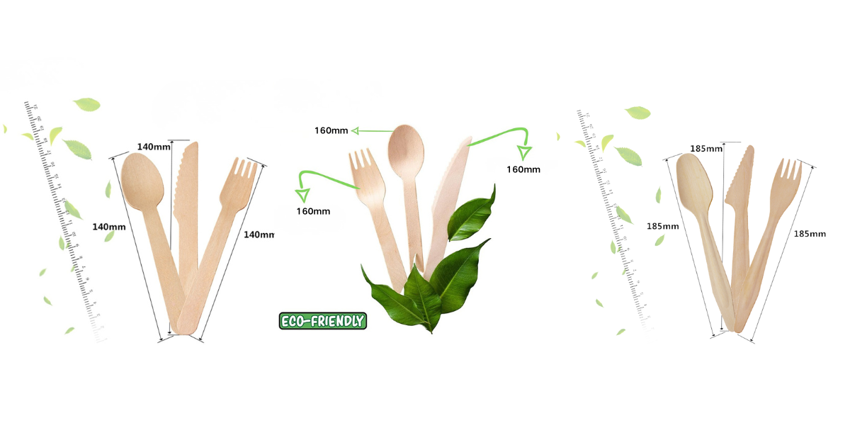 Disposable wooden cutlery