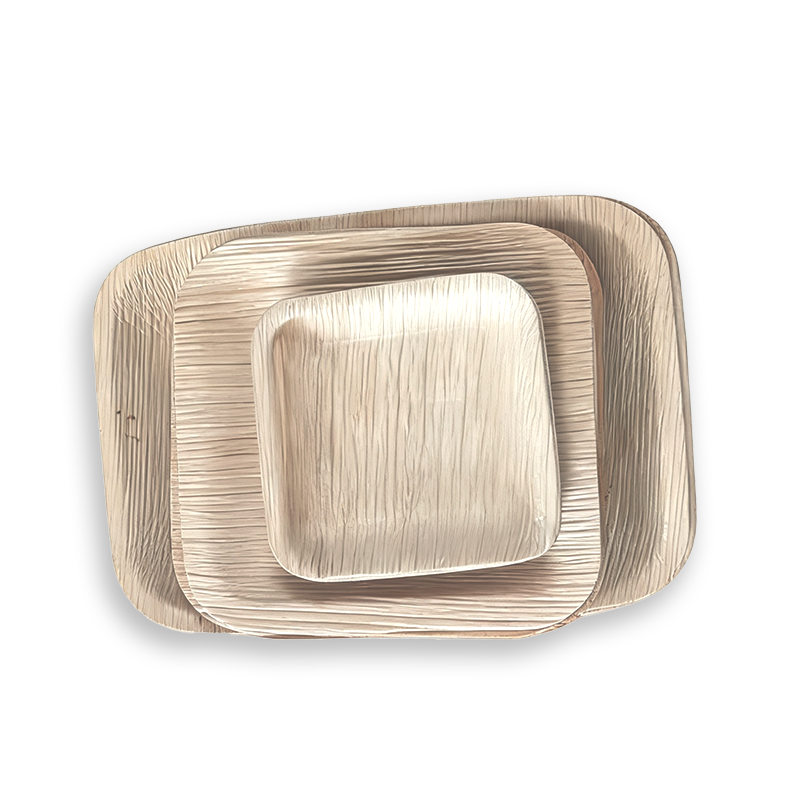 Platos naturales de hoja de palma para mesa