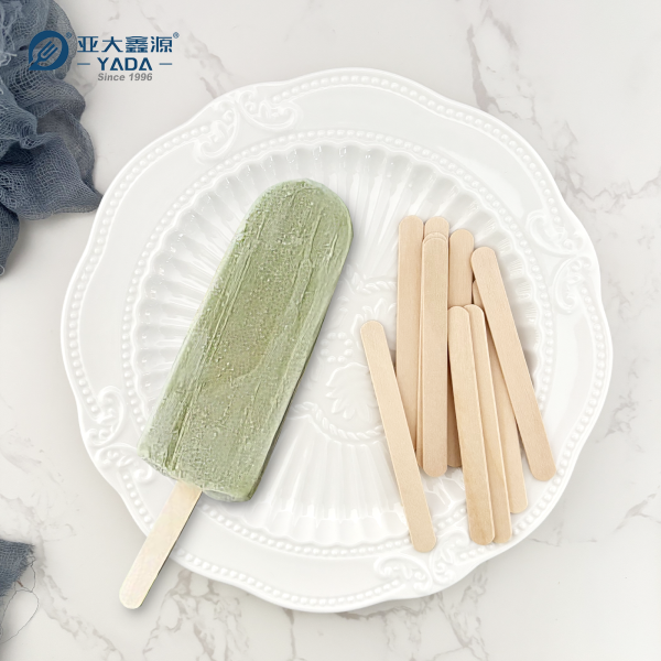 Palitos de helado de madera de 93 mm al por mayor | Palitos de helado de madera ecológicos YADA para máquina de helados 93 x 10 x 2 mm