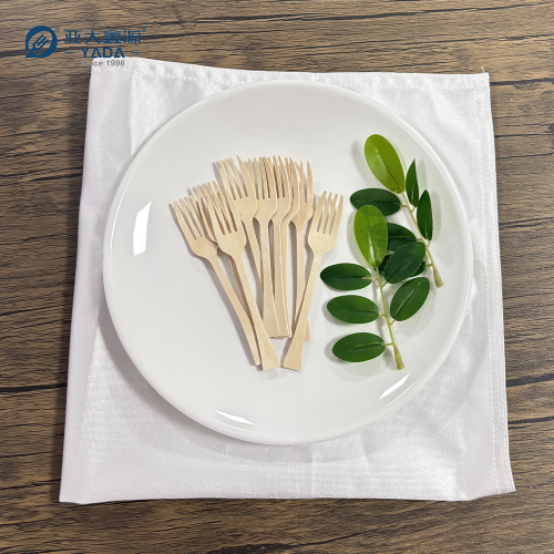 105mm 桦木蛋糕叉 | 一次性环保木制餐叉批发