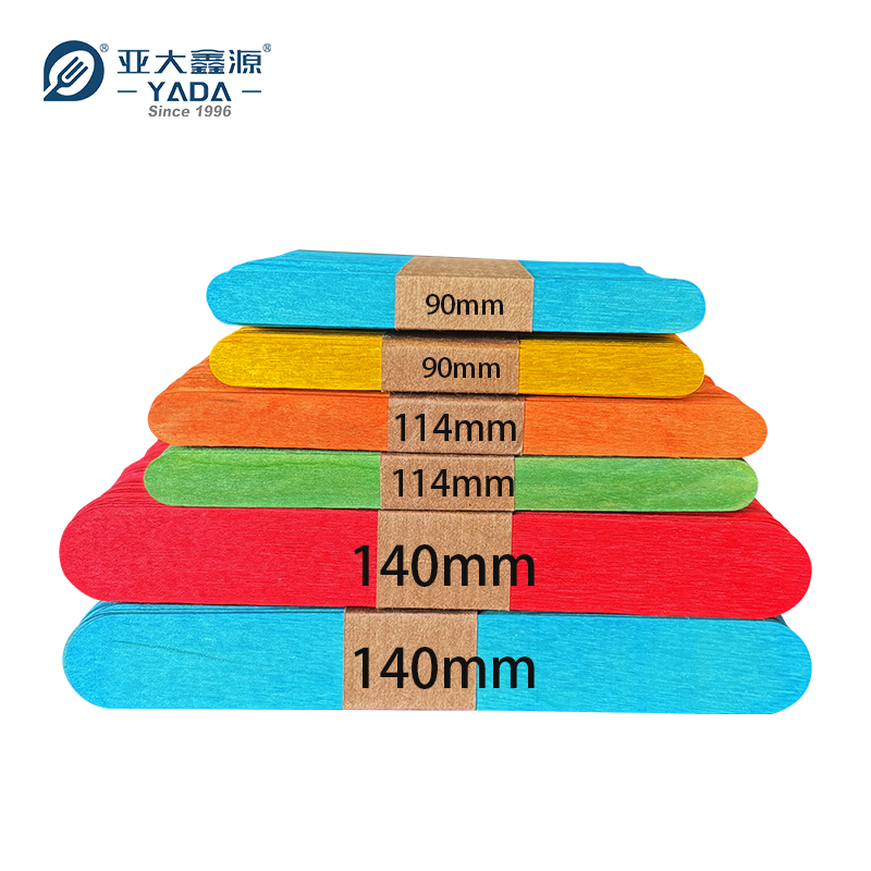 90mm 114mm 140mm colored Wooden Popsicle Sticks for Crafts