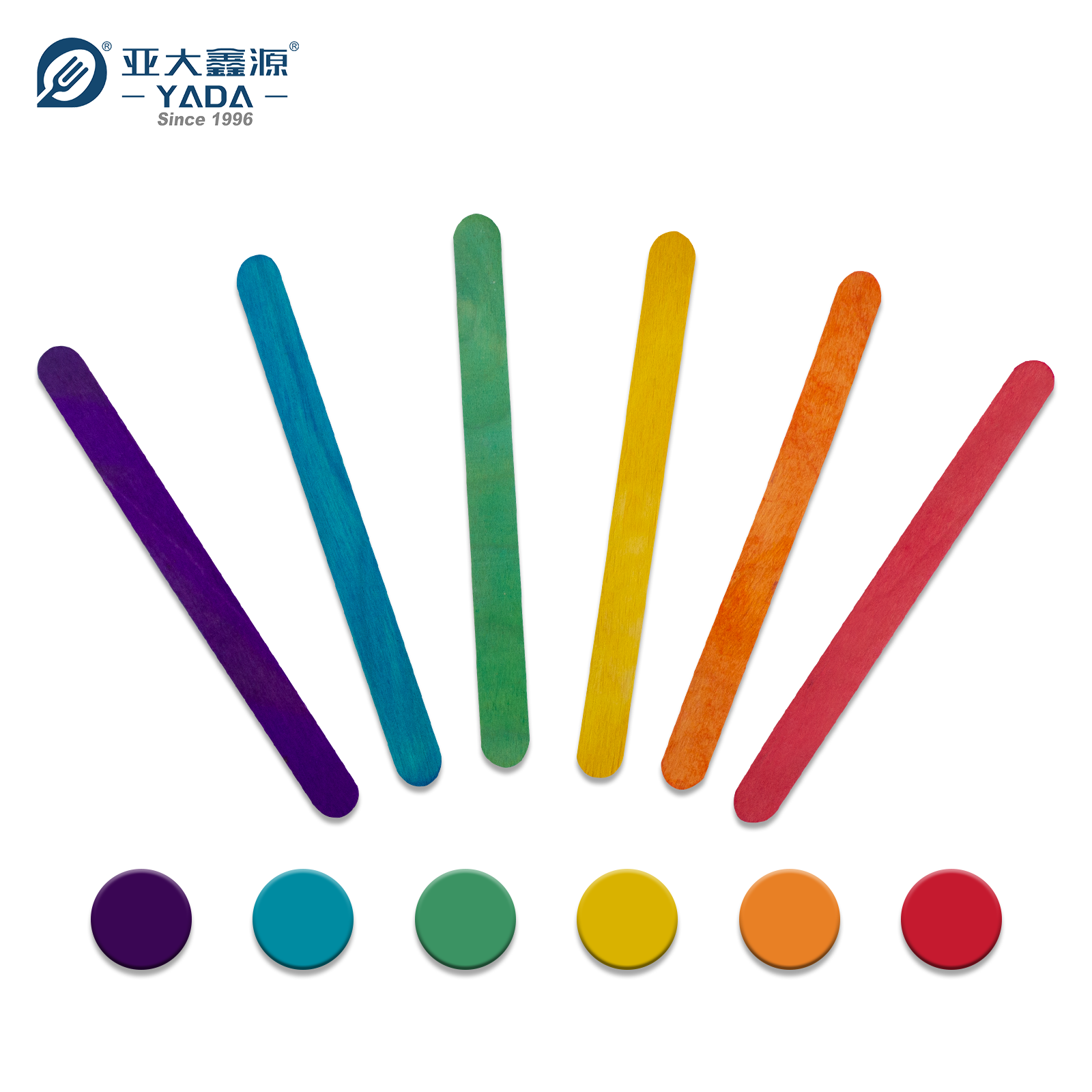  114mm colored Wooden Popsicle Sticks for Crafts
