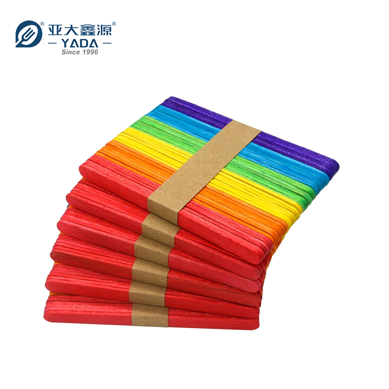  114mm colored Wooden Popsicle Sticks for Crafts