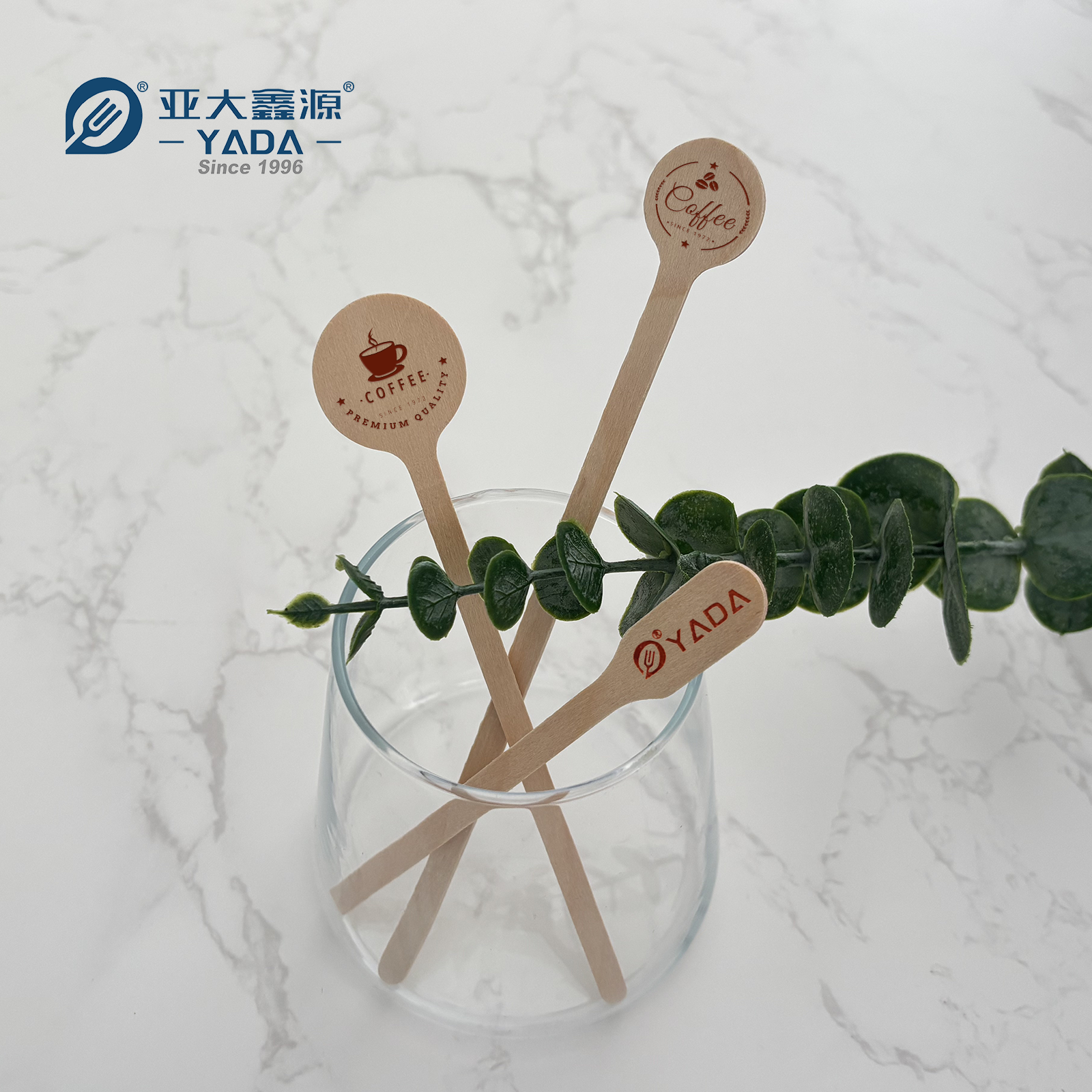 round head disposable wooden stirrers