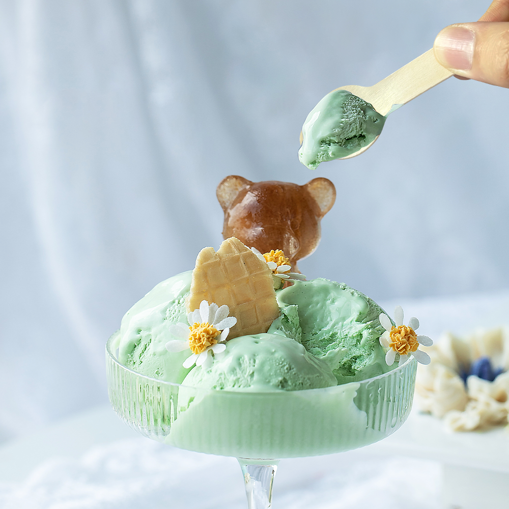 75mm小木勺品尝冰淇淋