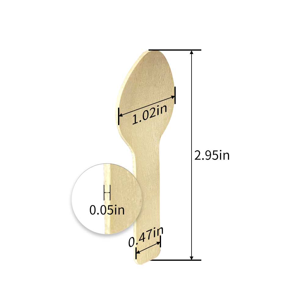 Specifications for the 75mm dessert spoon