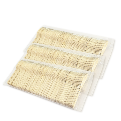 75mm Mini Wooden Dessert Spoons Wholesale | Custom Logo Tasting Spoons | YADA