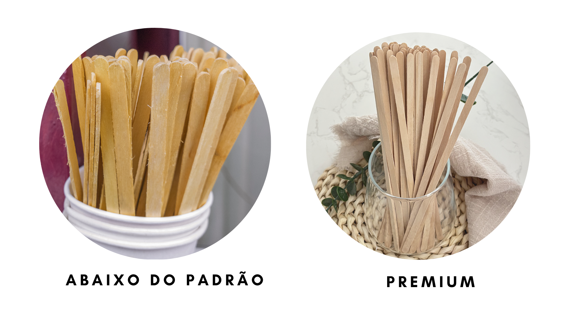 Comparação entre cápsulas de café de qualidade inferior e superior