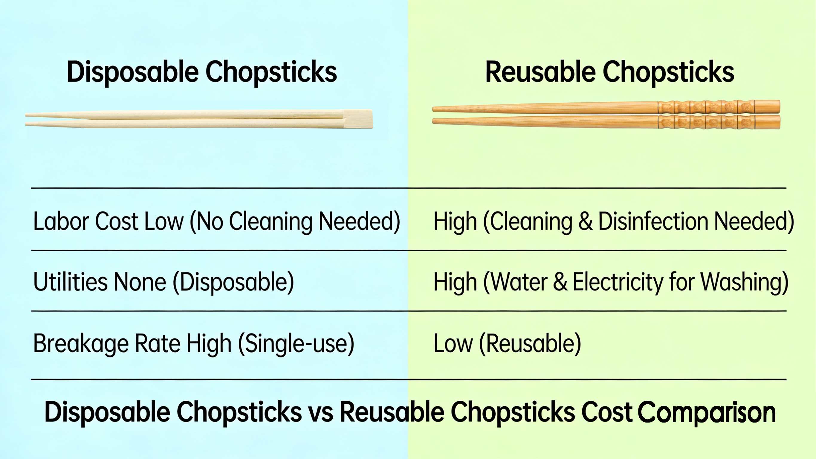 Disposable Chopsticks vs Reusable Chopsticks Cost Comparison