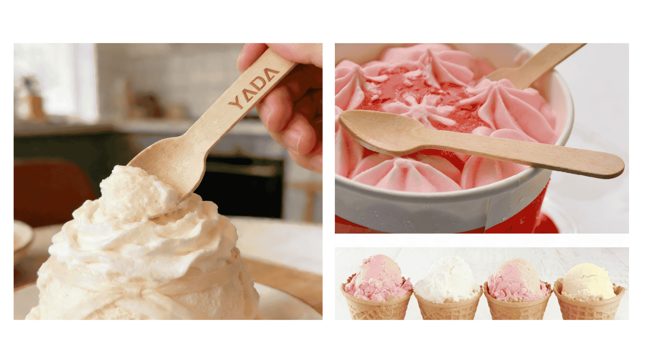 木制一次性雪糕勺用于冰淇淋