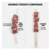 6.0*200mm Round Bamboo Skewers - Extra Smooth Finish for Food Safety | YADA