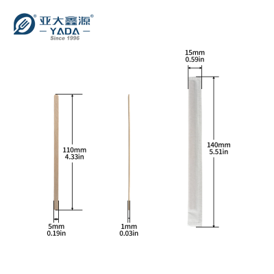 Eco-Friendly Disposable Wooden Coffee Stirrers Wholesale | YADA Compostable Coffee Stir Sticks 110mm