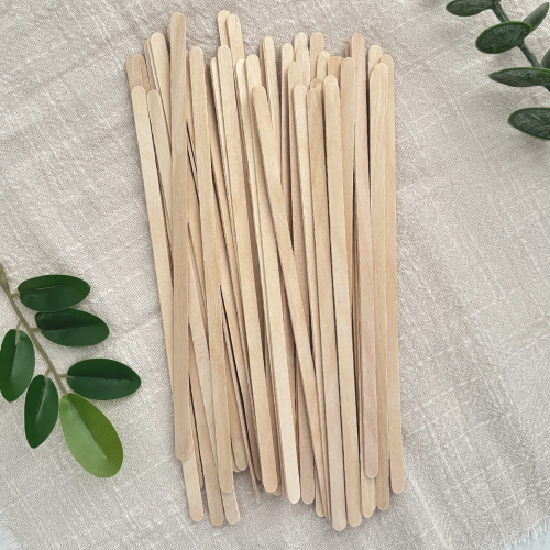 178mm Individually Wrapped Wooden Coffee Stirrers Wholesale Eco-Friendly Birch Wood Stir Sticks
