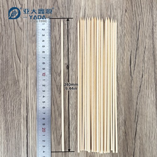Automatic Skewer Machine Bamboo Skewers - 3.6x240mm Short-Tipped Bamboo Skewers
