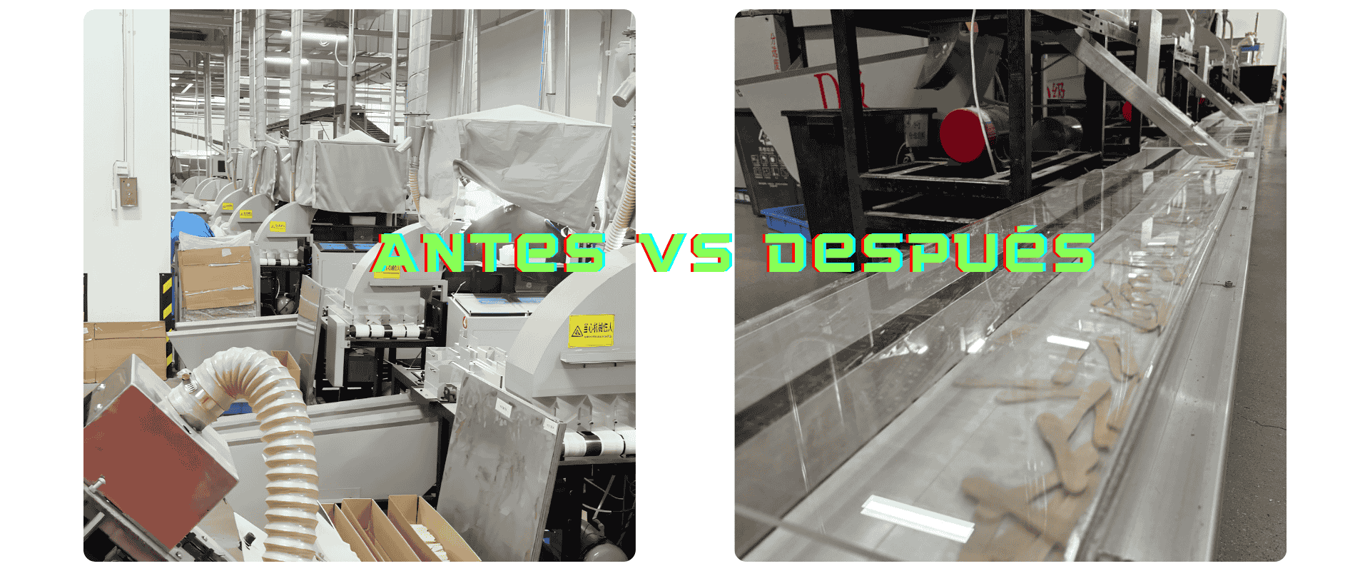  Línea de clasificación automatizada para cucharas de helado de madera de abedul YADA 94mm con sistema transportador unificado para una mejor higiene