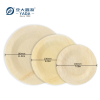 Disposable eco-friendly bamboo plates in various sizes