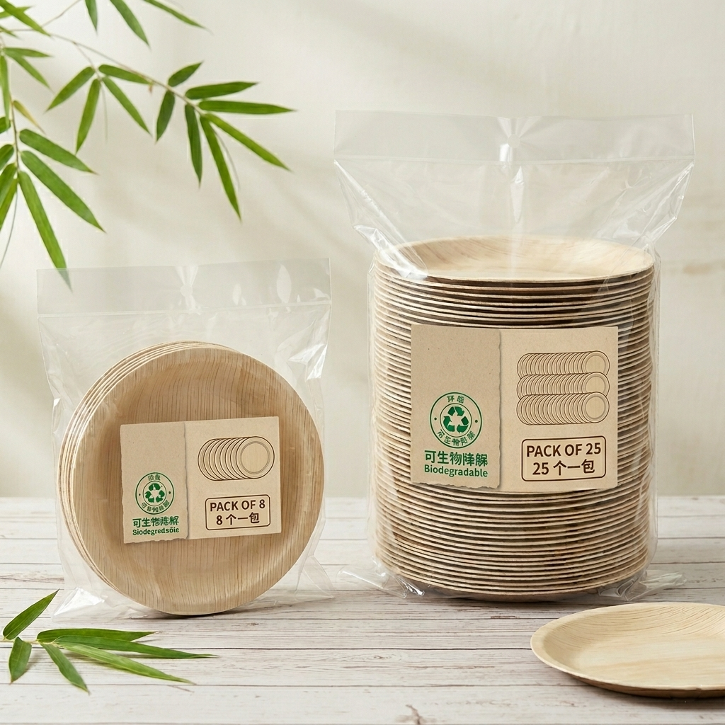 Standard packaging for bamboo plates