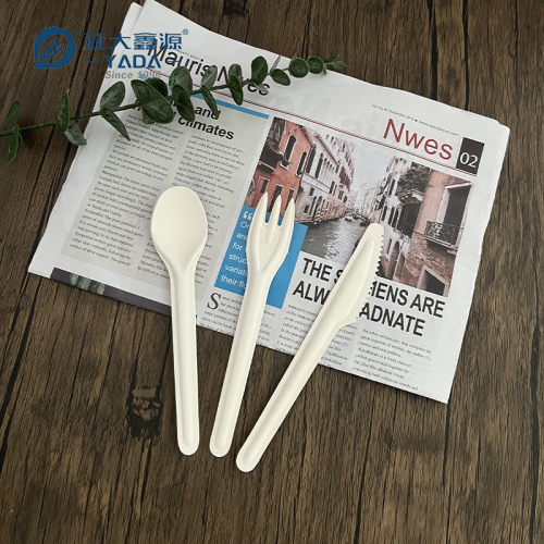 Cubertería de Fibra Vegetal 160mm | Cubiertos Compostables