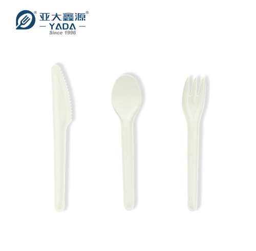 160mm植物纤维餐具套装刀叉勺批发