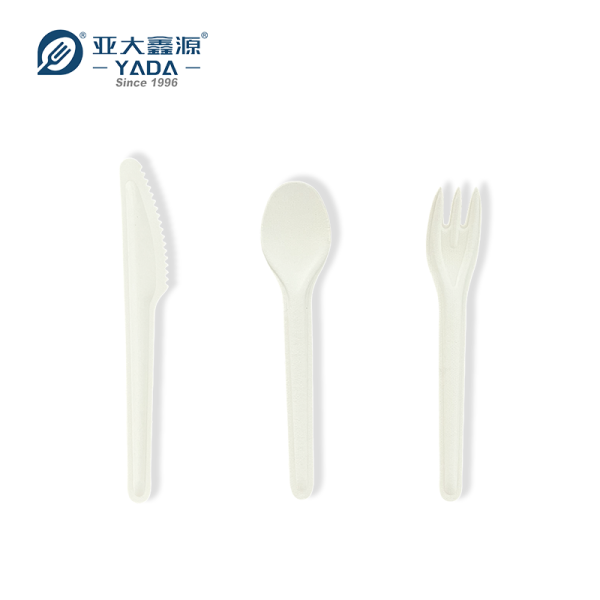 160mm Plant Fiber Cutlery Set | Compostable Utensils
