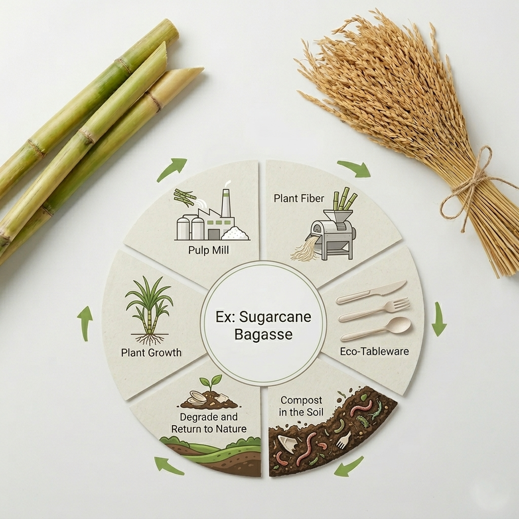 Plant-fibre cutlery – biodegradable material