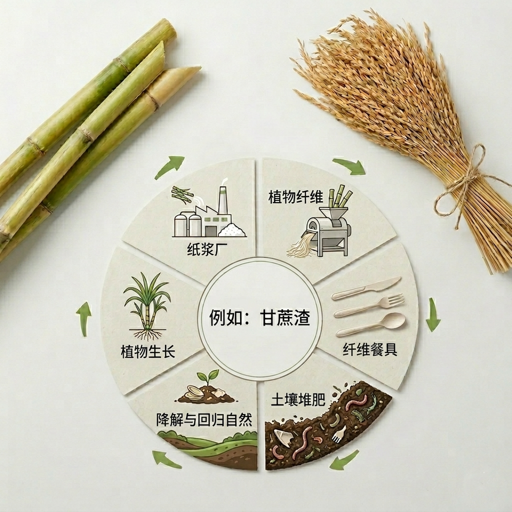 植物纤维餐具生产流程示意图