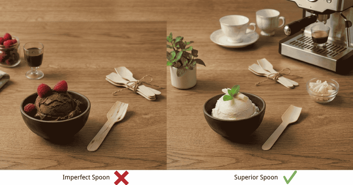 spoon quality contrast