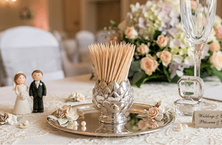 Wedding table toothpicks