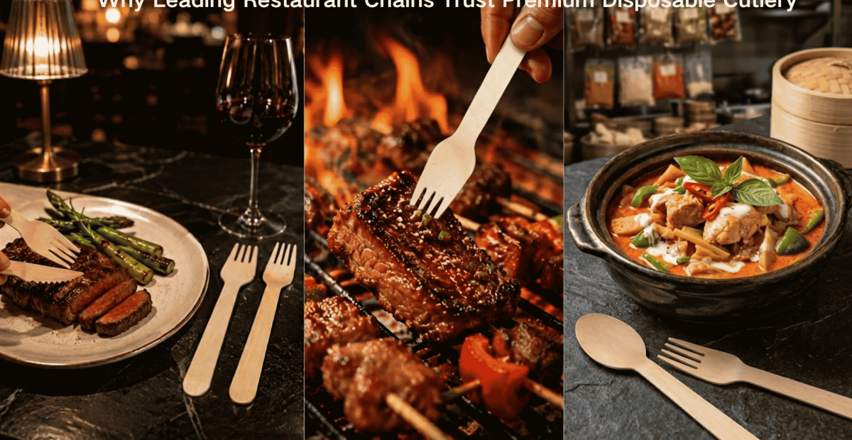 Why Different Restaurant Sectors Trust Top Wooden Cutlery Suppliers