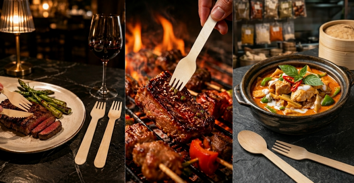 Por Que Restaurantes Confiam em Fornecedores de Talheres de Madeira
