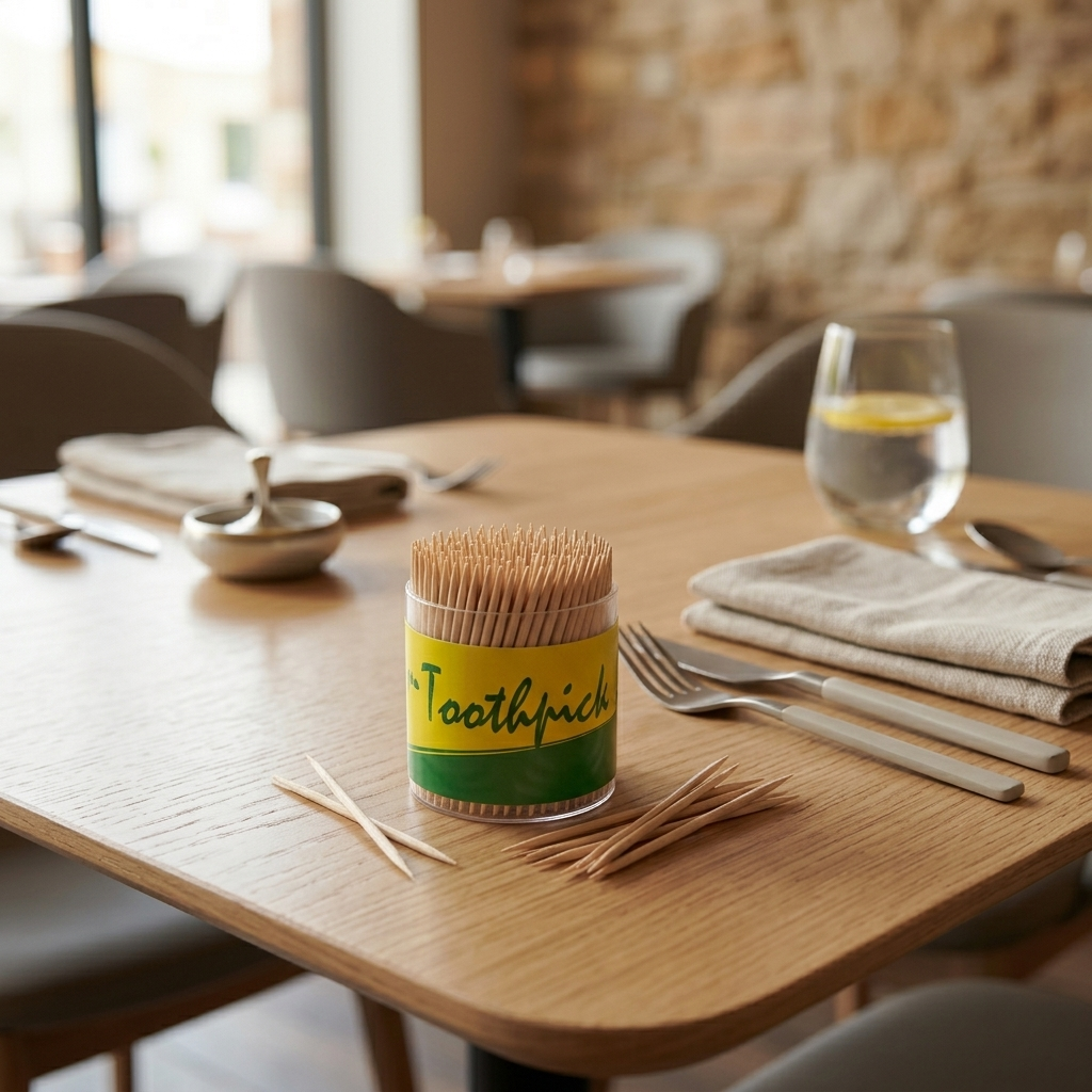 bulk wooden toothpicks supply and commercial restaurant toothpicks decoration