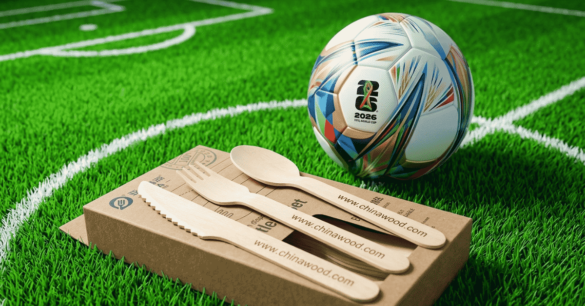 2026 World Cup wooden cutlery