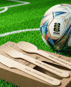 ¿Tu cadena de suministro de cubiertos descartables de madera está lista para el Mundial 2026?