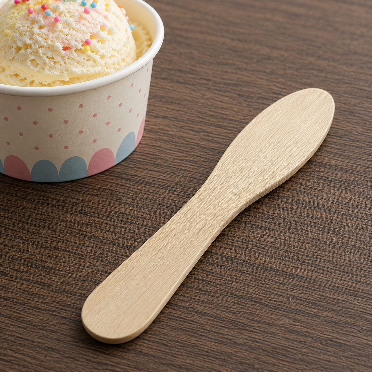 10000pcs125mm ice cream spoon in carton