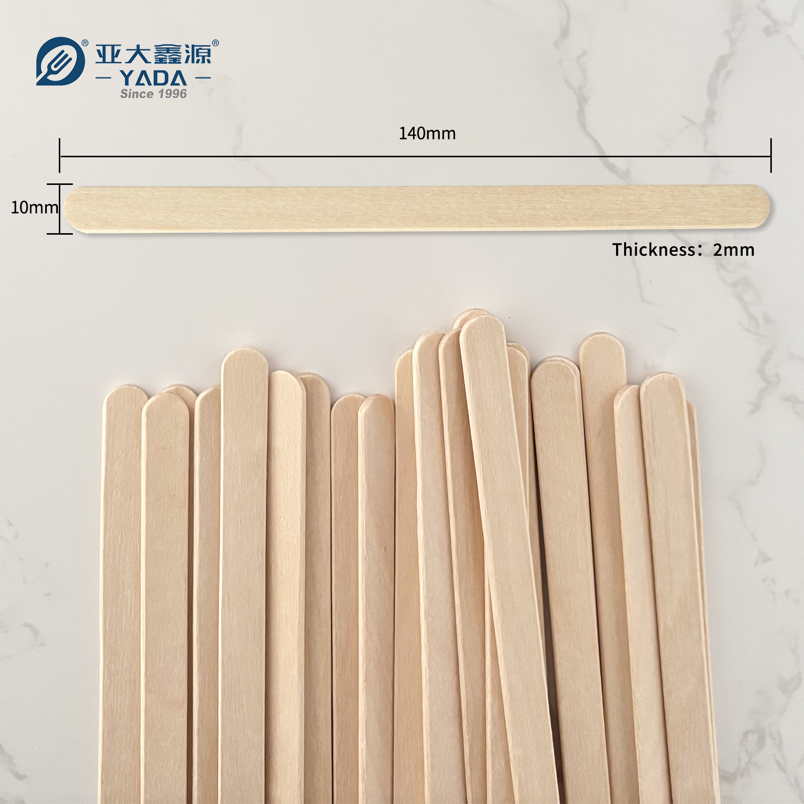 Dimensiones de palitos de helado de abedul 140 mm