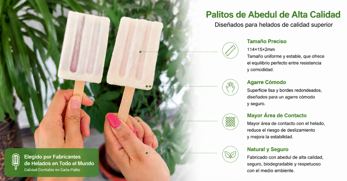 Del Origen al Paladar: Primer Lote de Palitos de Helado Llega desde Nuestra Fábrica Asociada