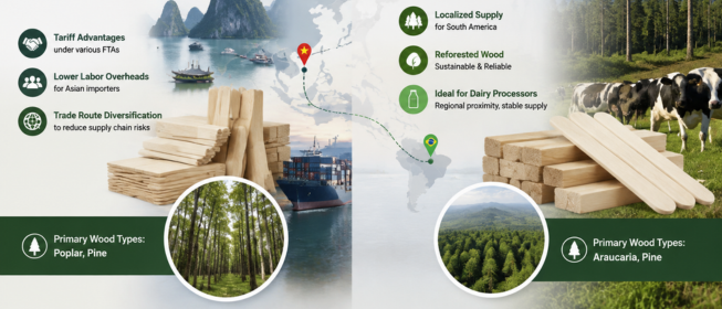 Vietnam and Brazil Pine wood for South American