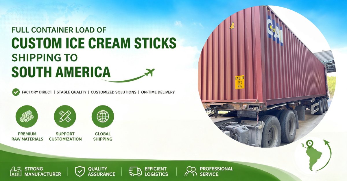 Trust Across Hemispheres! YADA Industrail Ships Custom Ice Cream Sticks to South America
