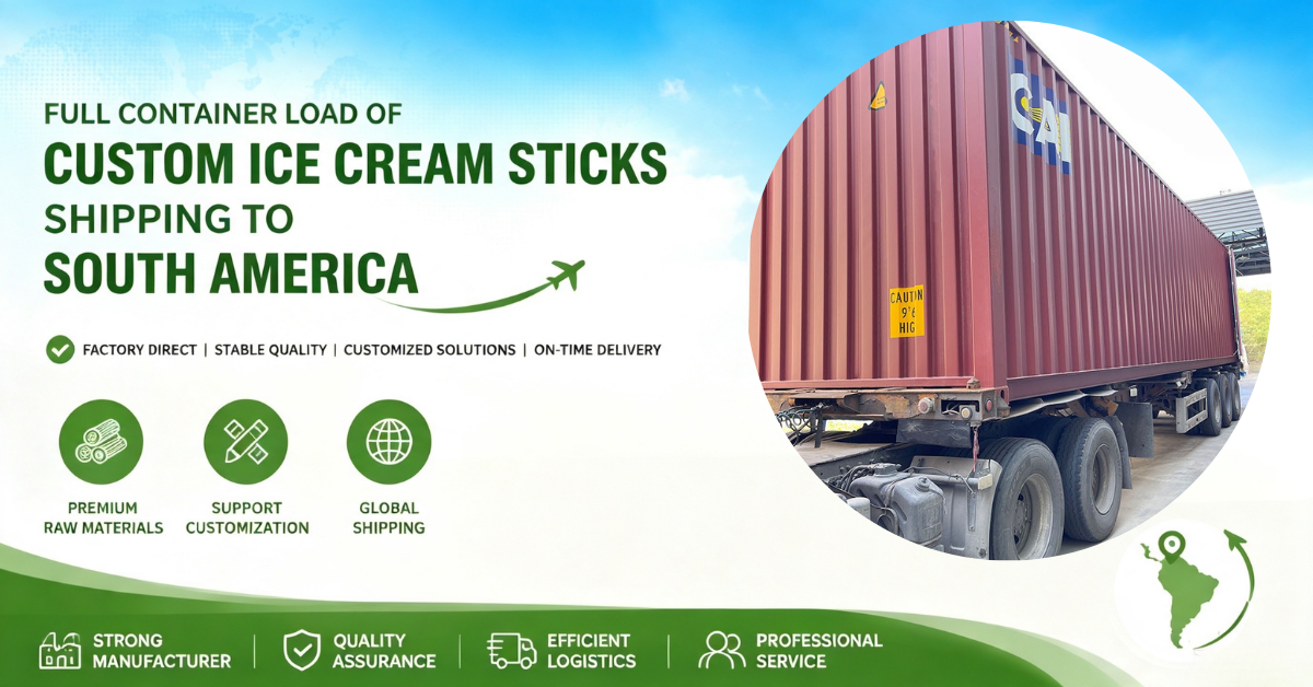 Trust Across Hemispheres! YADA Industrial Ships Custom Ice Cream Sticks to South America