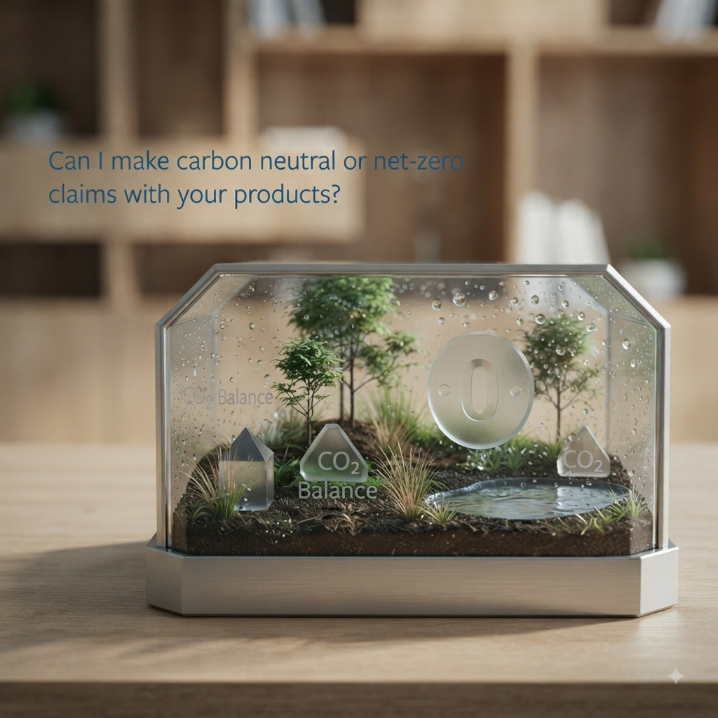 Can I make carbon neutral or net-zero claims with your products?