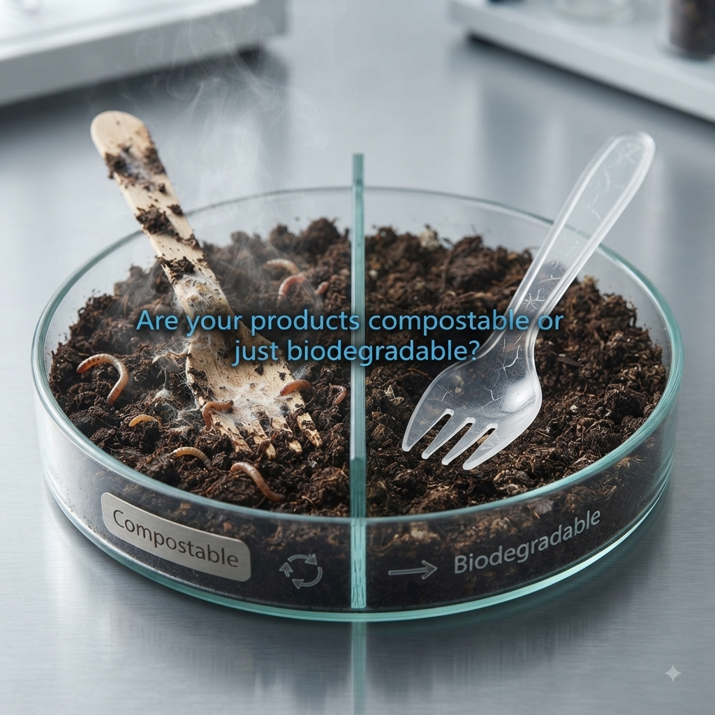 Are your products compostable or just biodegradable?