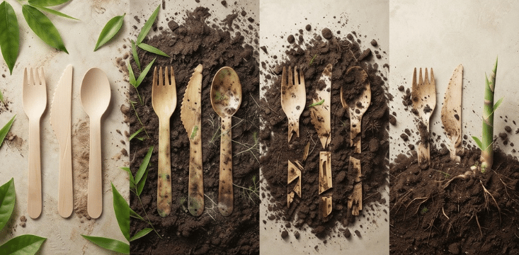 Wholesale disposable wooden cutlery spoons forks and knives