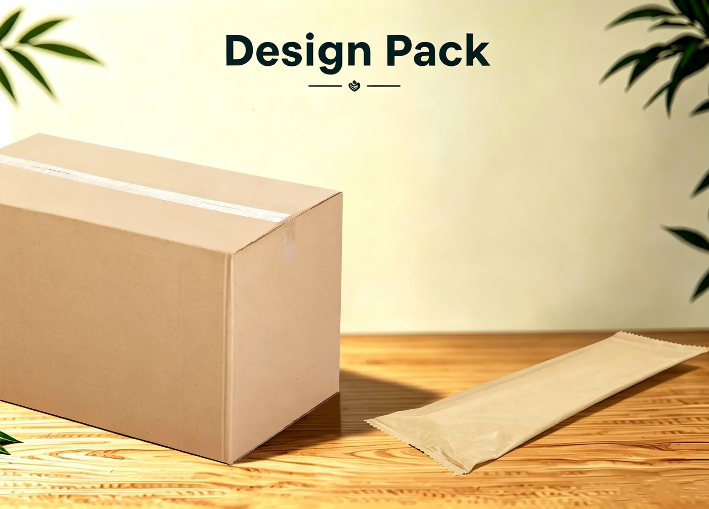 Custom printed kraft packaging box produced for a private label order