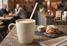 Wooden coffee stirrers for cafés and coffee shops